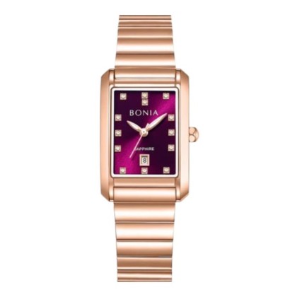 Bonia Elegance BNB10915-2567 Purple Dial Stainless Steel Women Watch